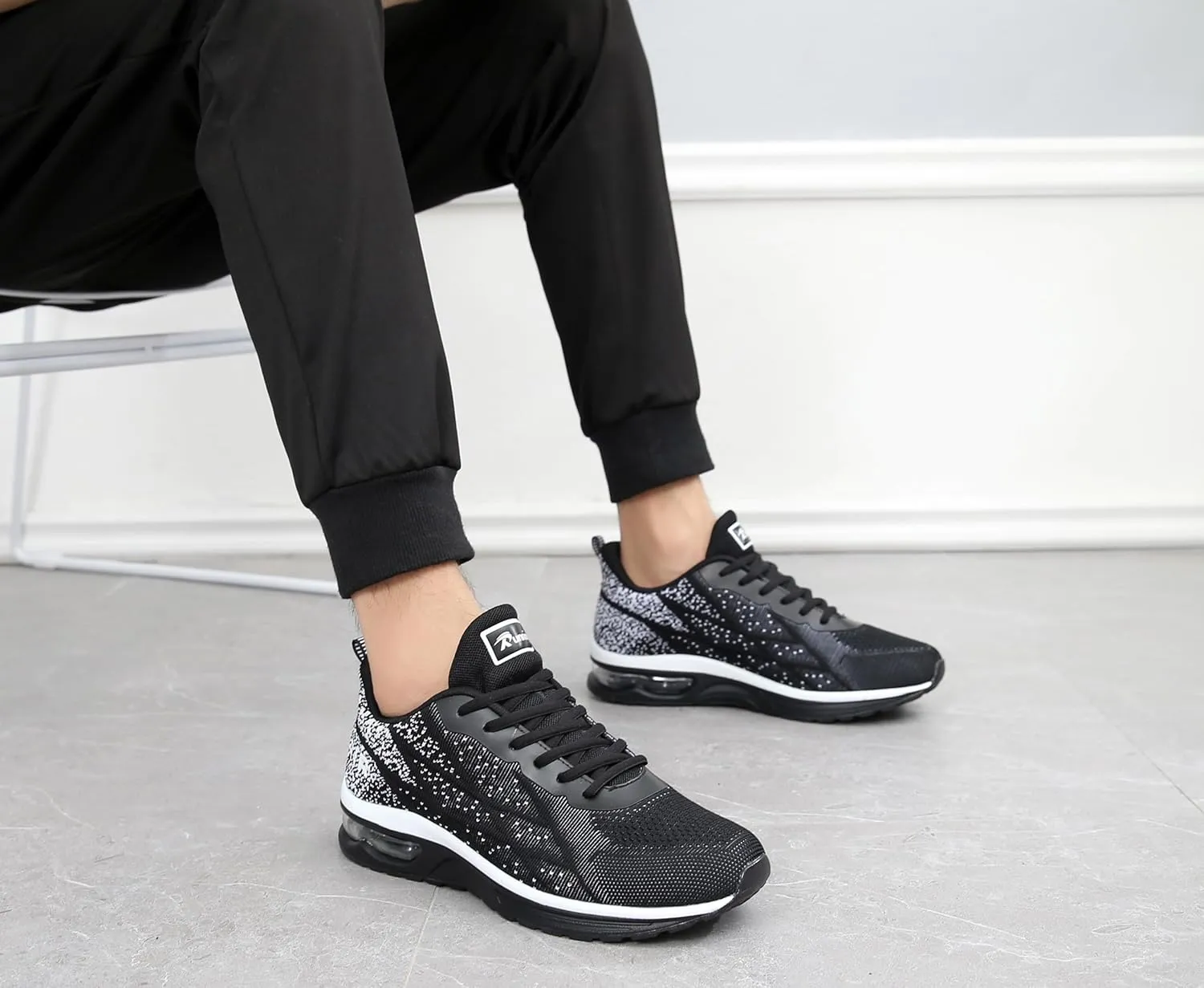 Autper Mens Athletic Running Tennis Shoes Lightweight Sport Gym Jogging Walking Sneakers US 6.5-US12.5
