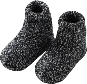 Baby Booties Hand Crochet Newborn Knit Shoes Soft Warm Cozy First Walkers for Infant Boys Girls