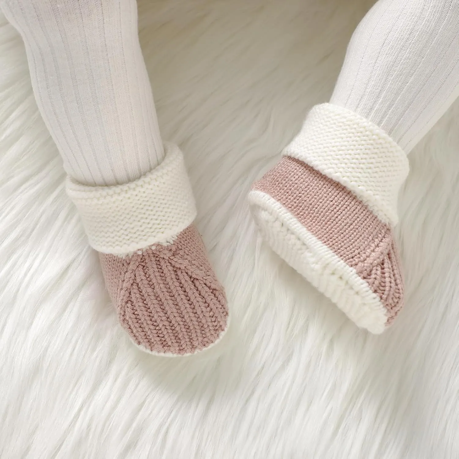 Baby Booties Newborn First Walkers Cozy Shoes Warm Knit Soft Toddler Infant Boy Girl Booties