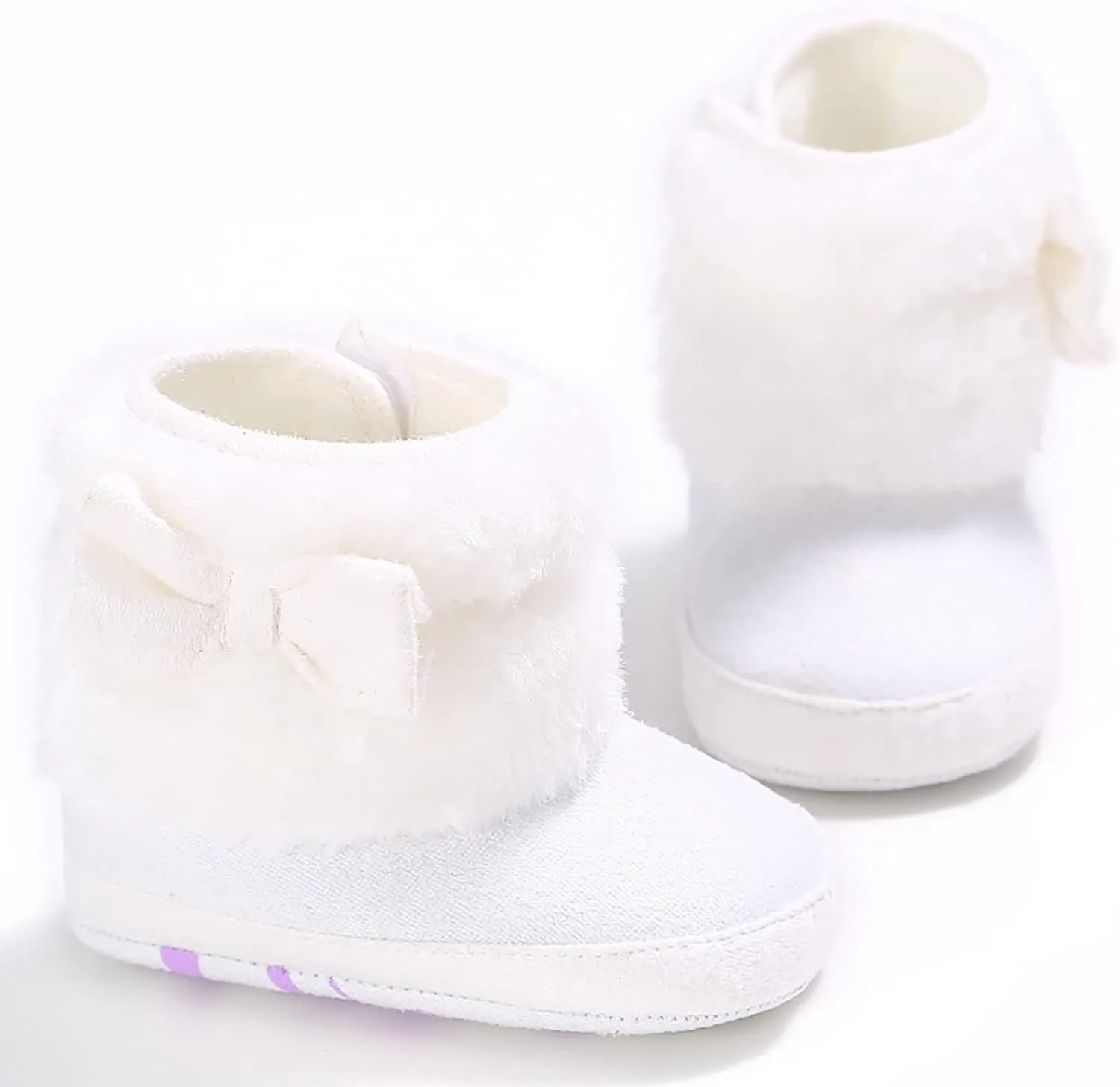 Baby Boy Girl Boots Newborn Shoes Winter Snow Bowknot Anti-Slip Soft Sole Warm Infant Toddler Prewalker Booties