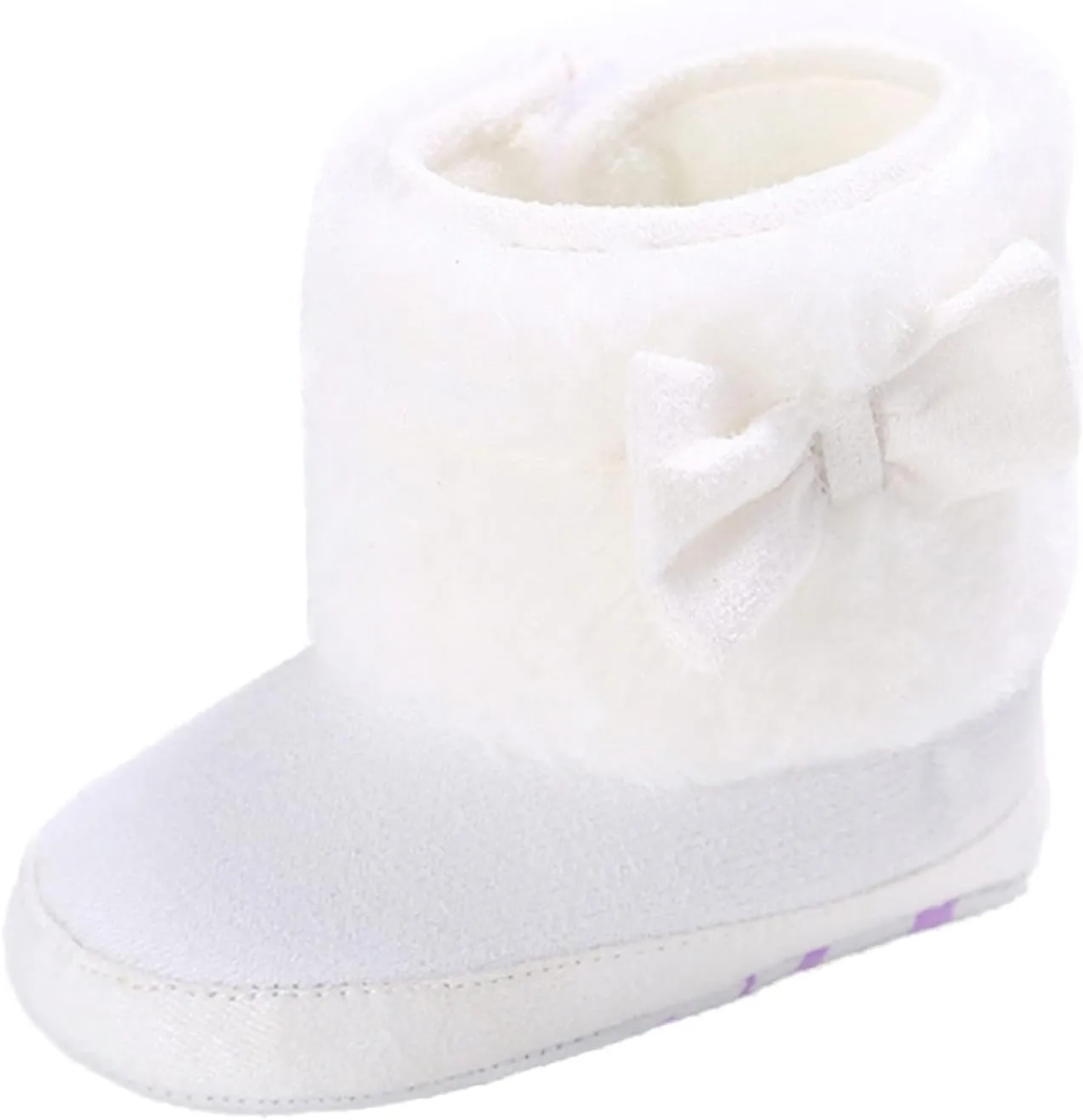 Baby Boy Girl Boots Newborn Shoes Winter Snow Bowknot Anti-Slip Soft Sole Warm Infant Toddler Prewalker Booties