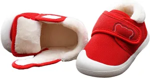 Baby Boy Girl Sneakers Fall and Winter Soft Sole Non Slip Padded Cotton Shoes Lightweight Infant Baby Girl Shoes Size 1