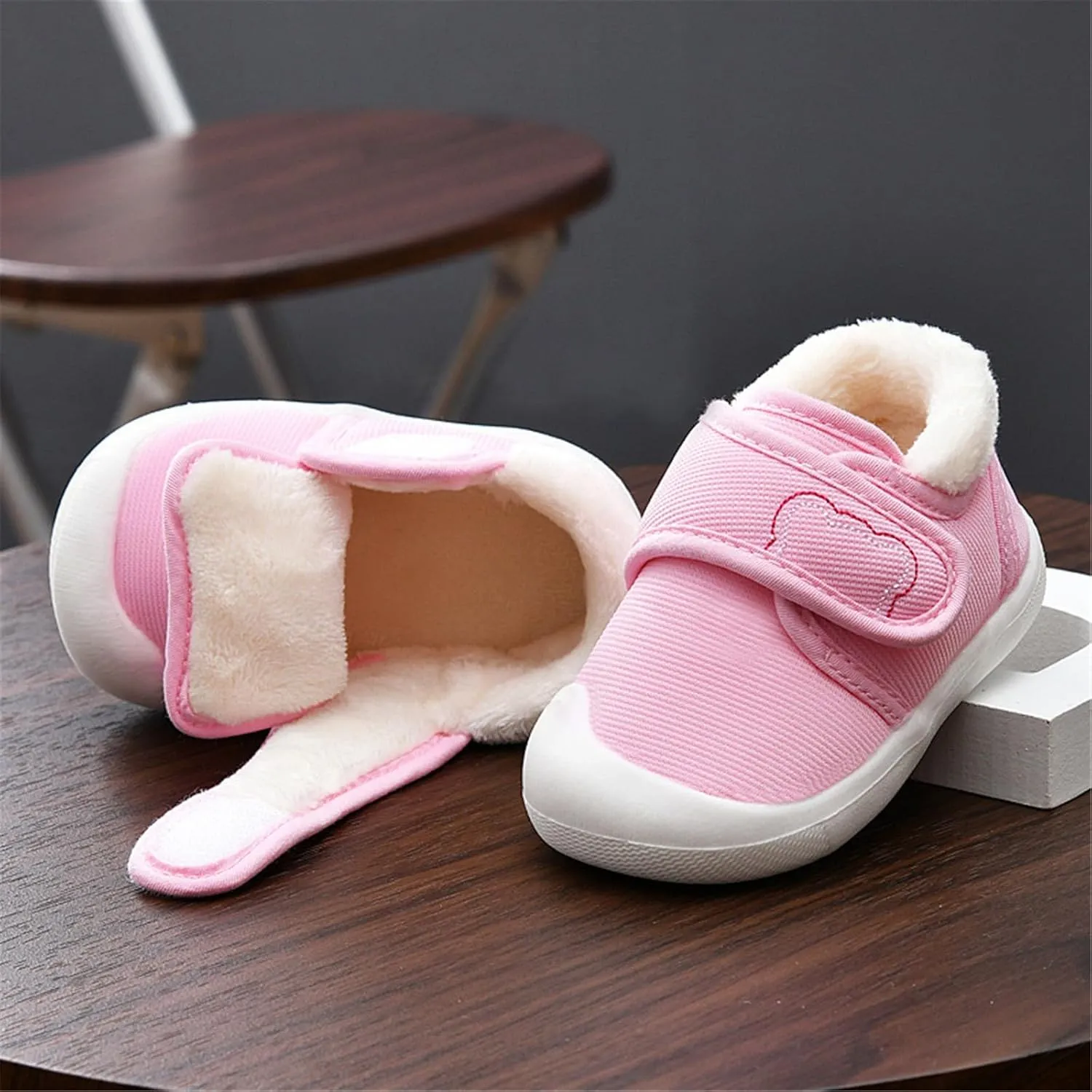 Baby Boy Girl Sneakers Fall and Winter Soft Sole Non Slip Padded Cotton Shoes Lightweight Toddler 7 Toddler Boy Shoes