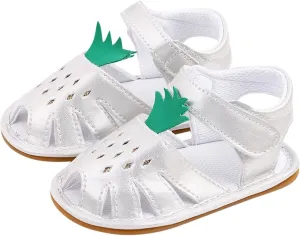 Baby Boy Sandals Comfort Premium Summer Outdoor Casual Beach Shoes With Ankle Strap Flower Flat Shoes