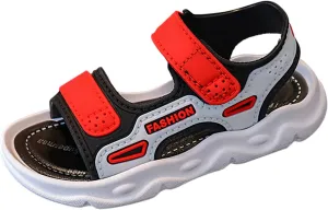 Baby Boy Unisex Sandals for Infant/Toddlers Summer Outdoor Shoes Athletic Non-Slip Soft Sole Shoes for (Red, 10 Toddler)