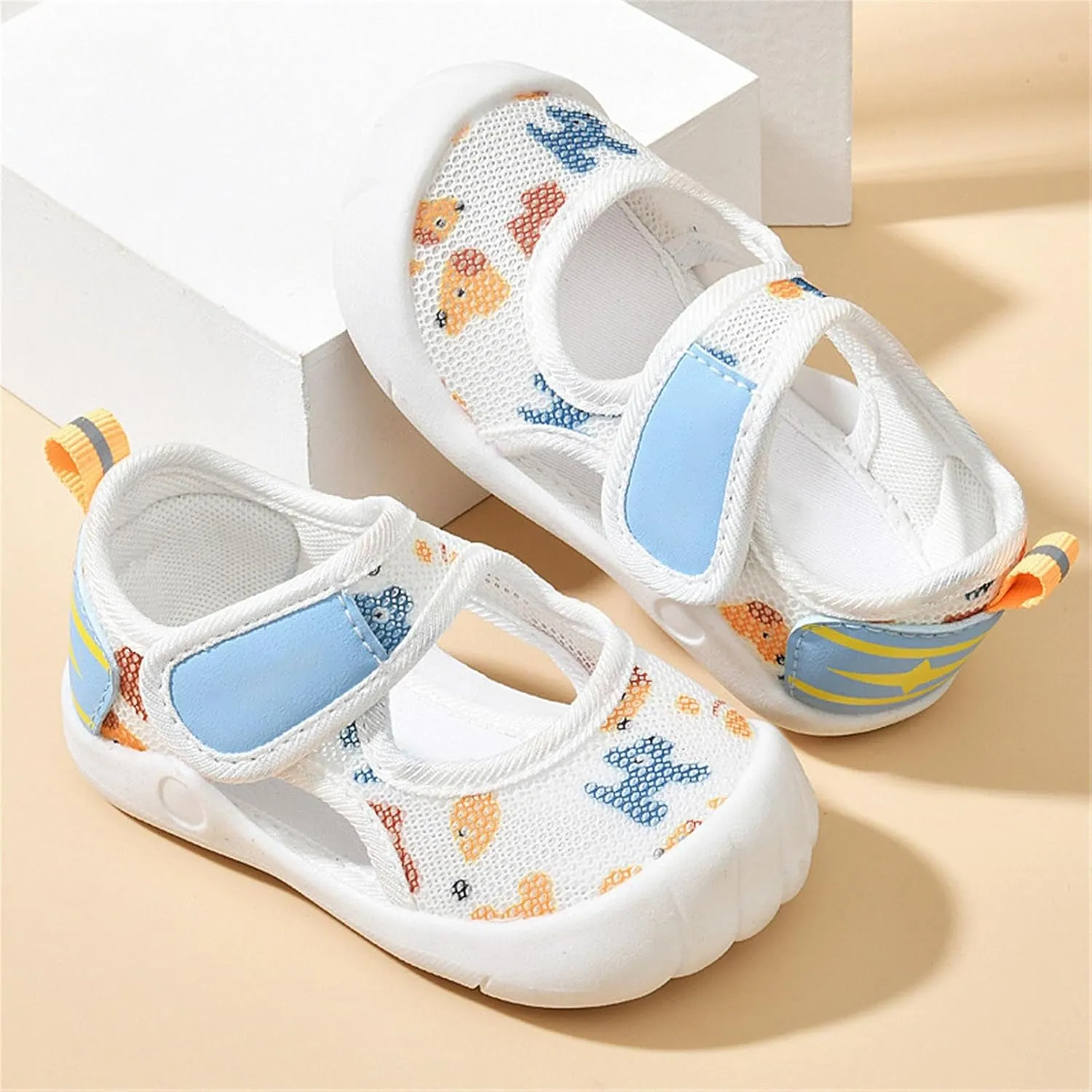 Baby Boys Girls Barefoot Swim Pool Water Shoes Beach Walking Sandals Athletic Cute Dog Print Breathable Sneakers