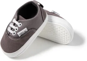Baby Boys Girls Canvas Sneaker Soft Anti-Slip Sole Newborn Infant First Walkers Canvas Denim Shoes