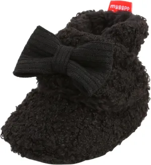 Baby Boys Girls Fleece Fur Knit Winter Warm Snow Boots Soft Sole Crib Shoes Booties for Newborn Infant First Walkers