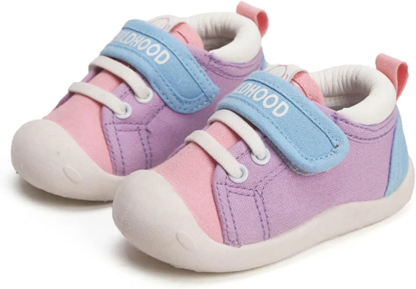 Baby Boys Girls High Top Ankle PU Leather Sneakers Soft Rubber Sole Infant Moccasins Newborn Non-Slip Sneaker (Purple, 3-3.5Years)
