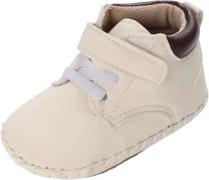 Baby Boys Girls High-Top Ankle Shoes Non Slip Soft Sole Comfortable Prewalker First Walking Sneakers for Toddler