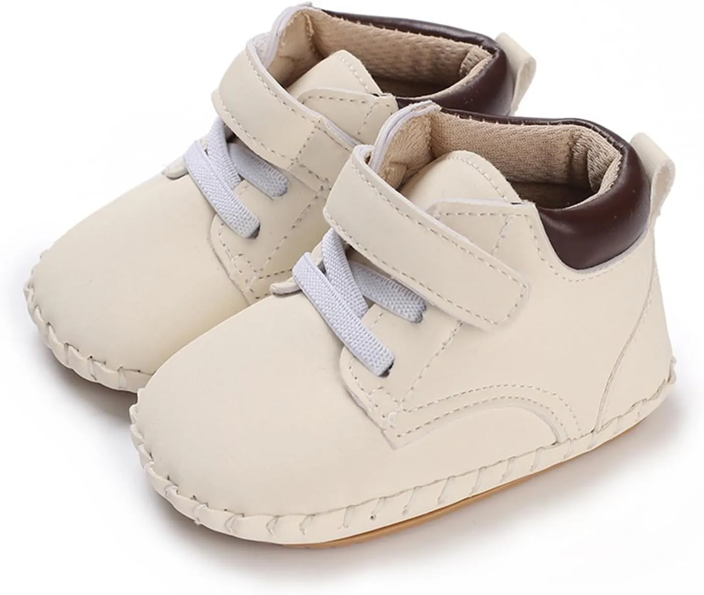 Baby Boys Girls High-Top Ankle Shoes Non Slip Soft Sole Comfortable Prewalker First Walking Sneakers for Toddler