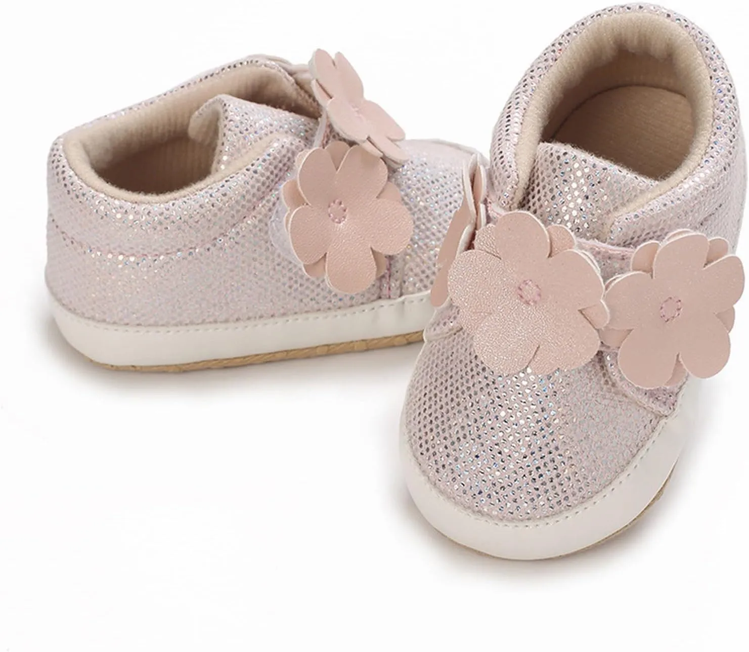 Baby Boys Girls High Top Sneakers Soft Soles Non Slip Infant Ankle Shoes Toddler Prewalker First Walking Crib Shoes