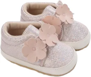 Baby Boys Girls High Top Sneakers Soft Soles Non Slip Infant Ankle Shoes Toddler Prewalker First Walking Crib Shoes