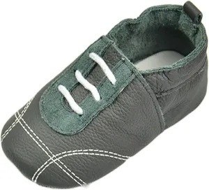 Baby Boys Girls occasin Slippers, Soft Sole Leather Anti-Slip Walking rib Shoes for Infant House Shoes for Boys