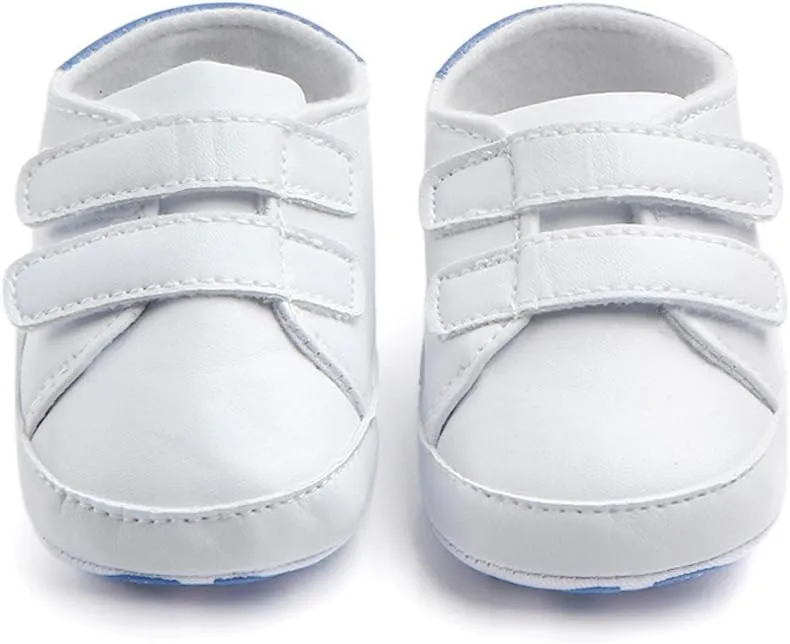 Baby Boys Girls Shoes Toddler High-Top Ankle Canvas Infant Sneakers Soft Sole Newborn First Walkers Crib Shoes