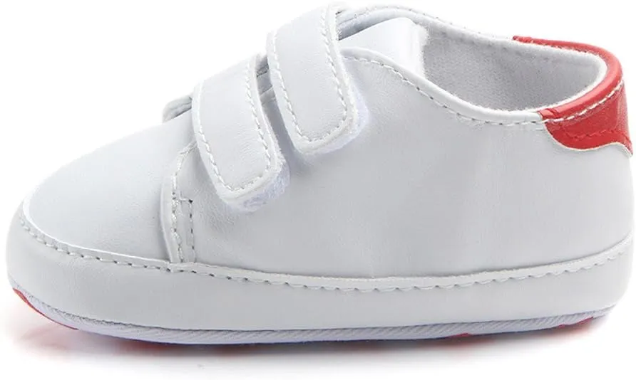 Baby Boys Girls Shoes Toddler High-Top Ankle Canvas Infant Sneakers Soft Sole Newborn First Walkers Crib Shoes