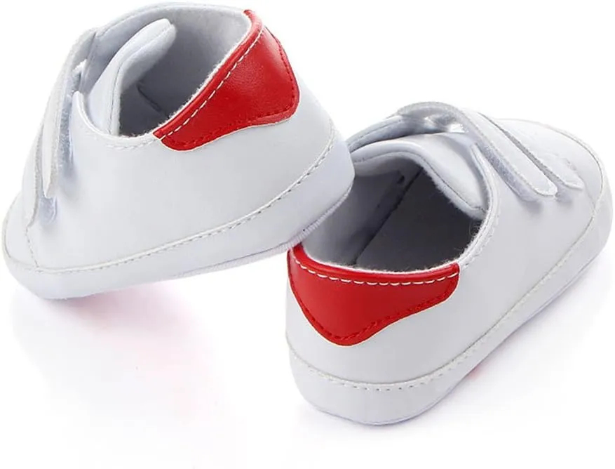 Baby Boys Girls Shoes Toddler High-Top Ankle Canvas Infant Sneakers Soft Sole Newborn First Walkers Crib Shoes