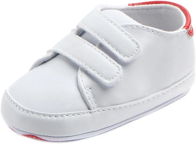 Baby Boys Girls Shoes Toddler High-Top Ankle Canvas Infant Sneakers Soft Sole Newborn First Walkers Crib Shoes