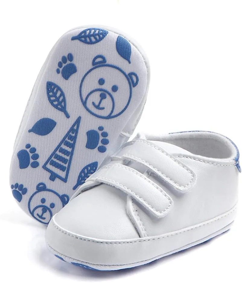 Baby Boys Girls Shoes Toddler High-Top Ankle Canvas Infant Sneakers Soft Sole Newborn First Walkers Crib Shoes
