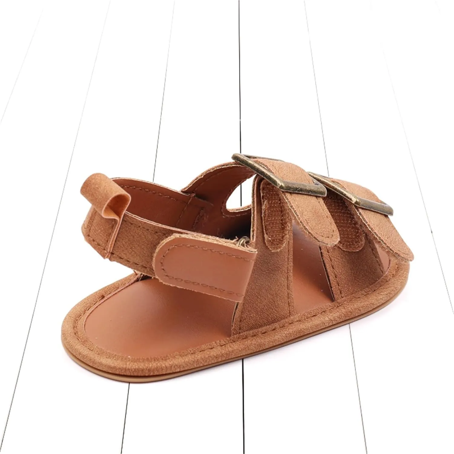 Baby Boys Girls Summer Sandals Open-Toe Infant Soft Rubber Sole Outdoor Shoes Toddler First Walking Shoes Casual