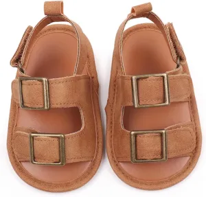 Baby Boys Girls Summer Sandals Open-Toe Infant Soft Rubber Sole Outdoor Shoes Toddler First Walking Shoes Casual