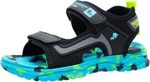 Baby Boys Girls Toddler Summer Shoes Sandals Outdoor Beach Anti-Slip Lightweight Soft Sole Shoes (Sky Blue, 5 Big Kids)