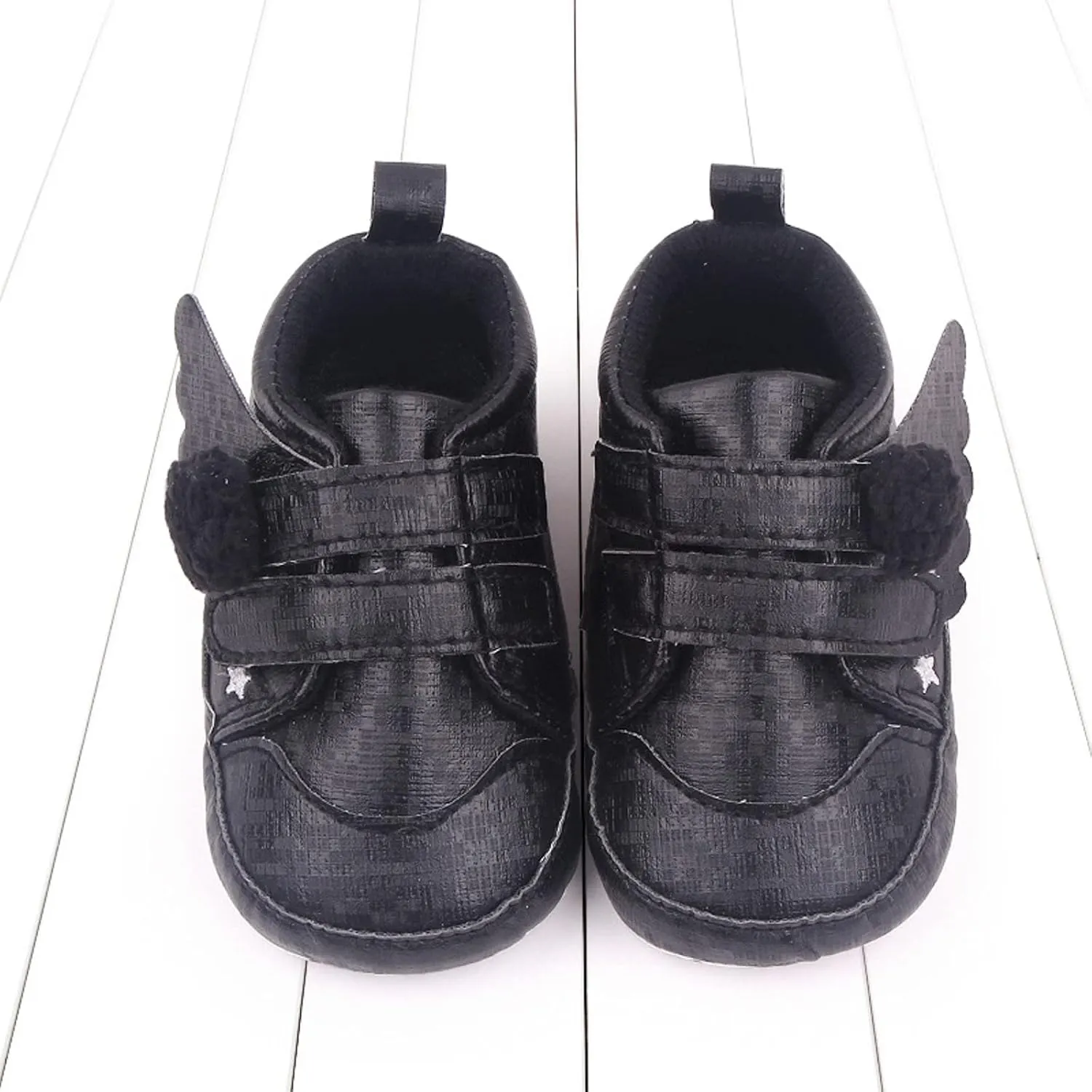Baby Boys Girls Wing First Walking Ankle Boots, Infant Soft Sole Sneakers Fashion High-Top Ankle Length Shoes