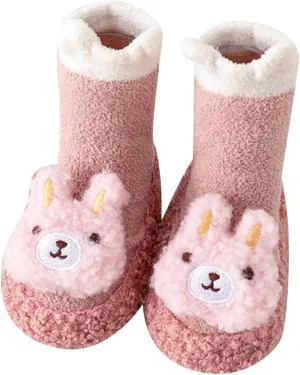 Baby Cute Cartoon Socks Shoes Boys Girls First Walking Shoes Soft Sole Non Slip Shoes Baby Sock Shoes Baby Shoes