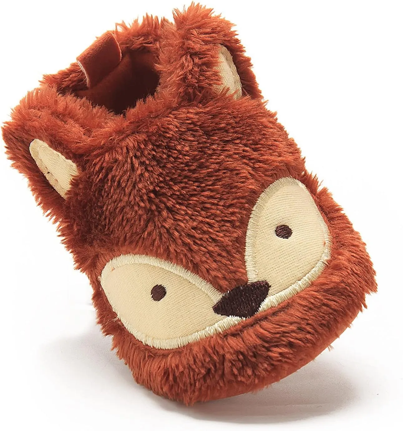 Baby Cute Shape Fuzzy Slippers Girls Boys Furry Soft Sole Non Slip House Slipper Infant Flannel Round Toe Shoes