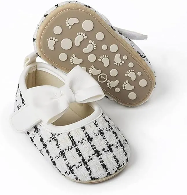 Baby Girl Dress Shoes Mary Jane Princess Shoes Anti-Slip Soft Sole