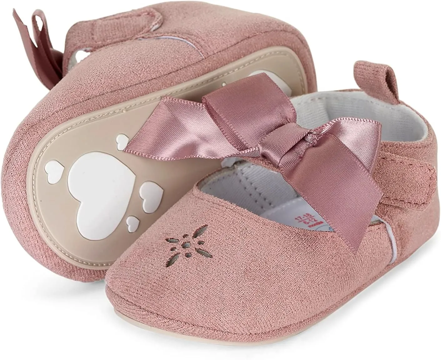 baby-girls baby ballerina bowFlat slip-on shoe