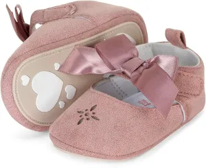 baby-girls baby ballerina bowFlat slip-on shoe