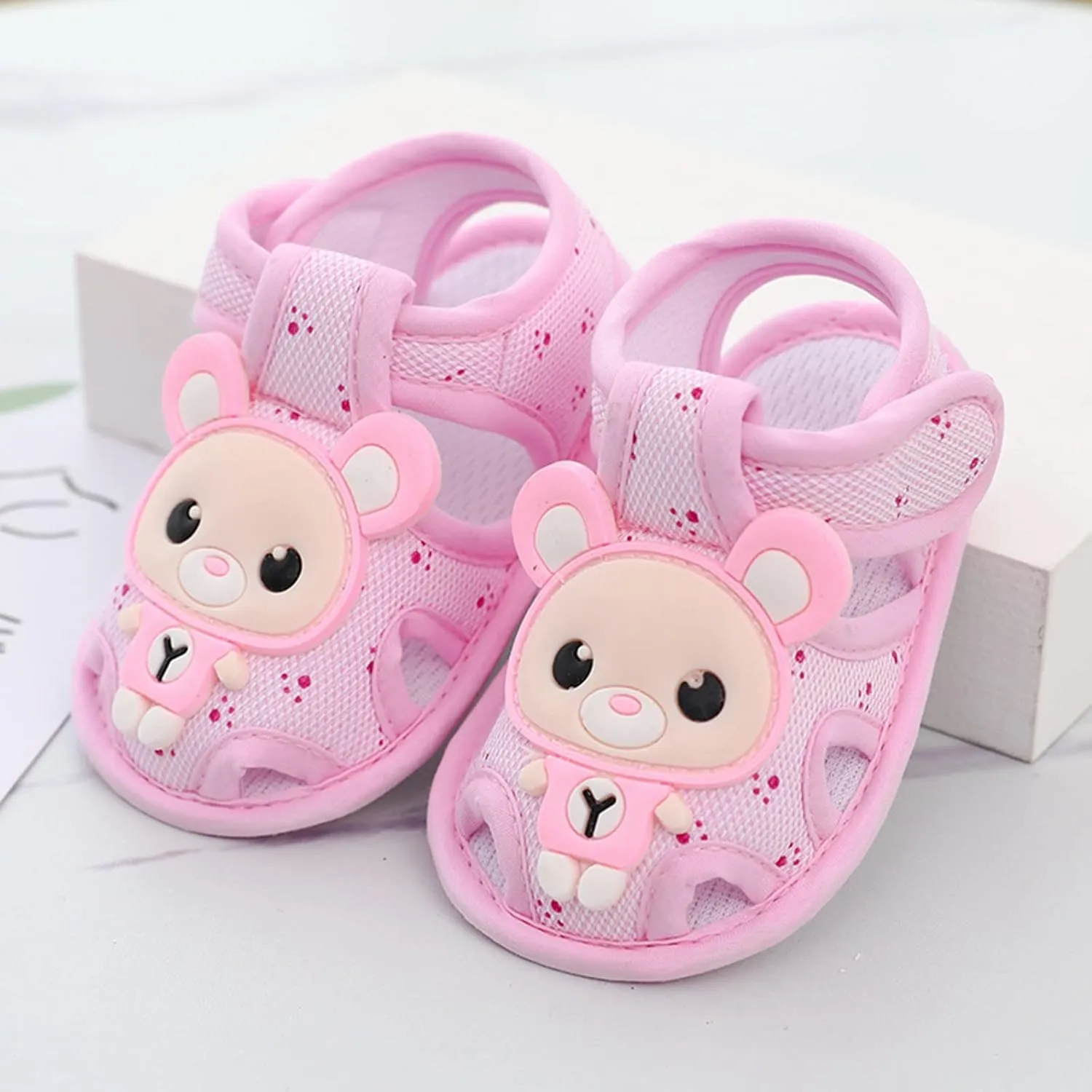 Baby Girls Boys Sandals Cartoon Bear Sneakers Non-Slip Lightweight Beach Water Shoes Toddler First Walkers