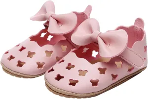 Baby Girls Boys Sandals Infant Toddler Shoes Anti-Slip Soft Sole Breathable Flat Shoes Casual Summer (Pink, 4 Toddler)