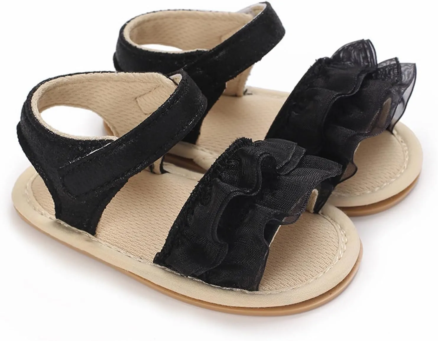 Baby Girls Summer Sandals Infant Flower Flat Shoes Newborn Soft Sole Slippers Open Toe Toddler First Walking Shoes