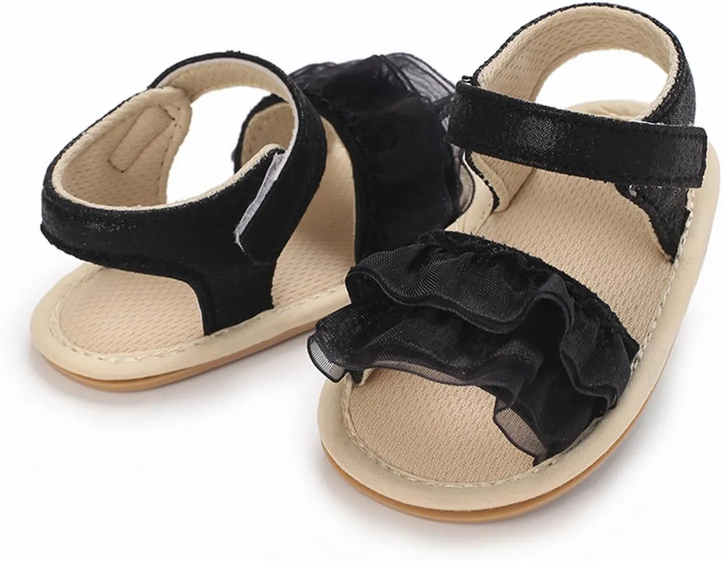 Baby Girls Summer Sandals Infant Flower Flat Shoes Newborn Soft Sole Slippers Open Toe Toddler First Walking Shoes