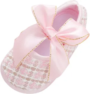 Baby Infant Boy Girl Sandals Shoes First Walking Shoes Bow Non-Slip Soft Sole Flat Shoes Lightweight (Pink, 13 Infant)