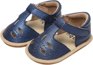 Baby Infant Boy Girl Sandals Shoes First Walking Shoes Soft Anti-Slip Rubber Sole Sneakers Fashion (Blue, 8.5 Toddler)