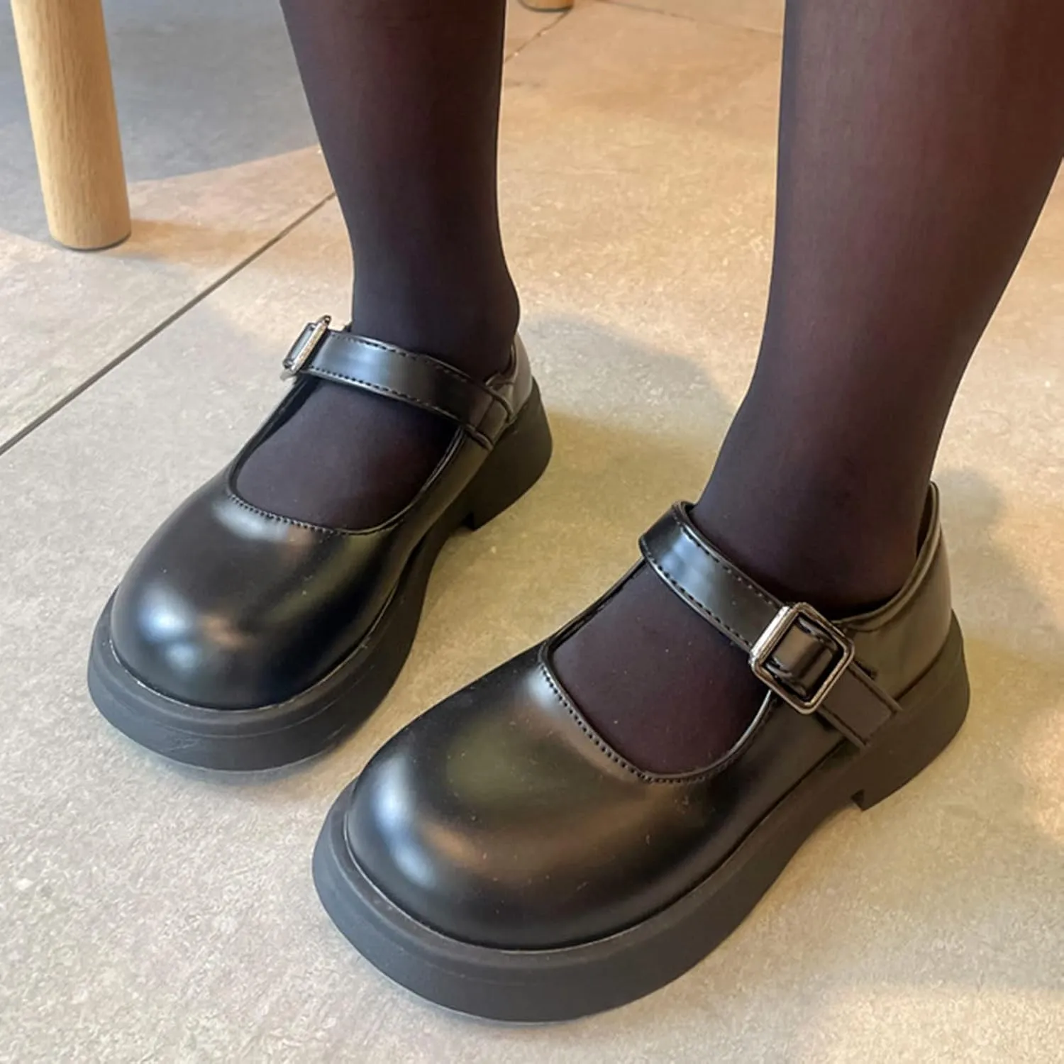 Baby Kids Princess Dress Fashion Spring Summer Children Casual Shoes Girls Thick Sole Slip On Leather Soft Closed Toe