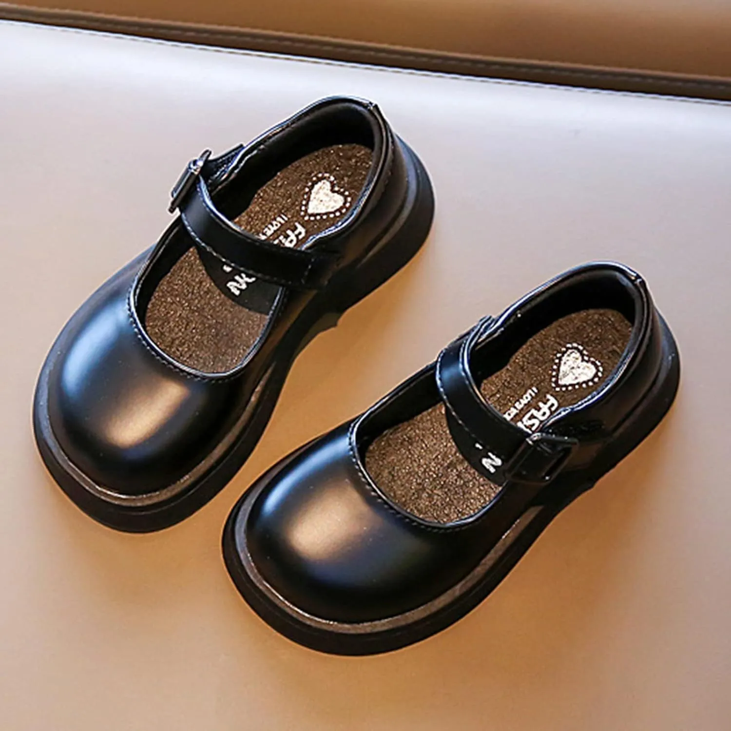 Baby Kids Princess Dress Fashion Spring Summer Children Casual Shoes Girls Thick Sole Slip On Leather Soft Closed Toe