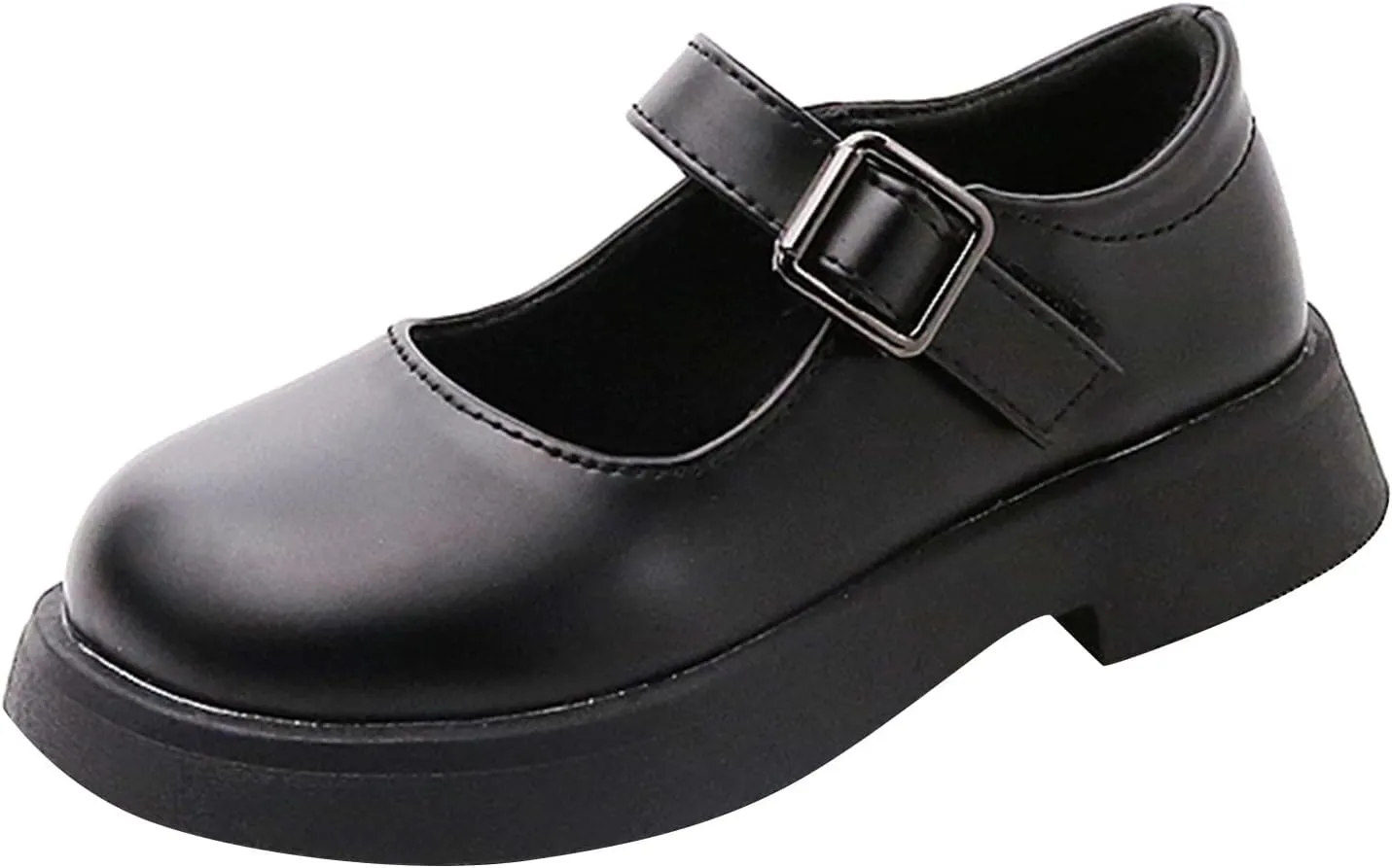 Baby Kids Princess Dress Fashion Spring Summer Children Casual Shoes Girls Thick Sole Slip On Leather Soft Closed Toe