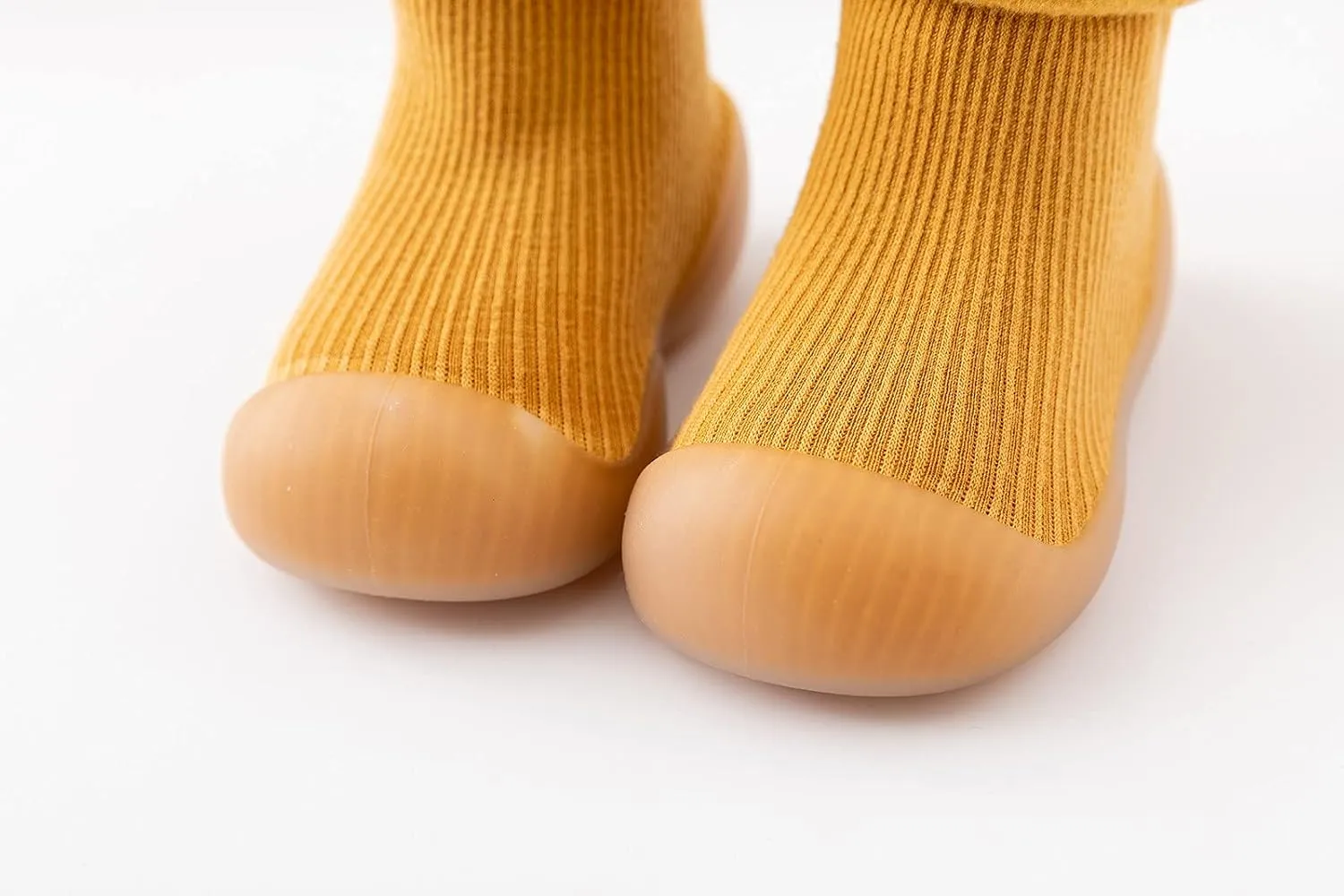 Baby Long Tube Knit Sock Shoes Boys Girls Soft Sole Rubber Shoes Infant Solid Warm Stocking Soft Walking Shoes