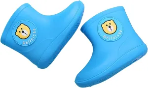 Baby Rain Shoes for 2-7 Years Old, Kids Toddler Boys Girls Cartoon Animal Rubber Waterproof Rain Boots Galoshes