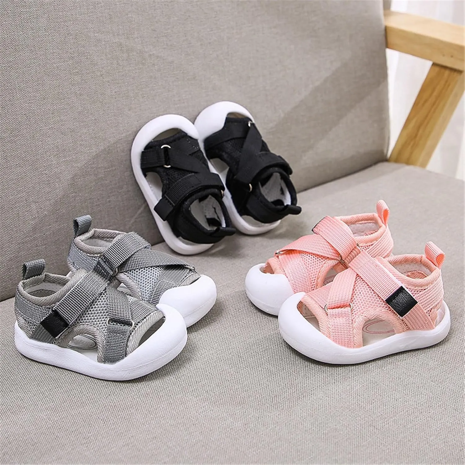 Baby Sandals For Boys And Girls Sports Shoes Cute Non Slip Soft Bottom Mesh Breathable Toddler Girl Sandals Size 3