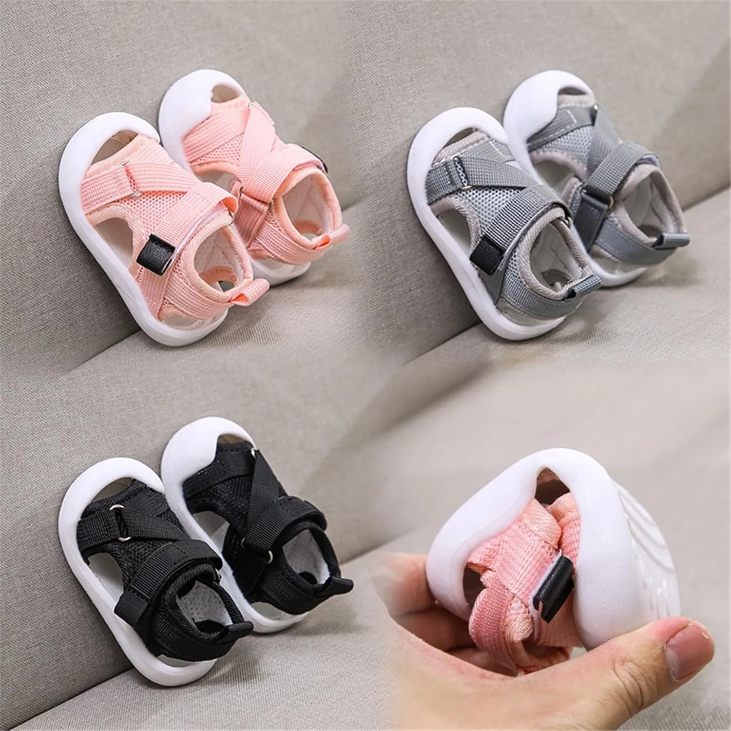Baby Sandals For Boys And Girls Sports Shoes Cute Non Slip Soft Bottom Mesh Breathable Toddler Girl Sandals Size 3