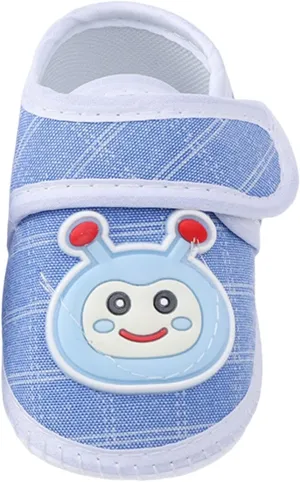 Baby Shoes Fashion Soft Sole Toddler Dress Cute Print Princess Shoes Toddler Shoes Big Kids Slipper Socks (Blue, 4 Infant)