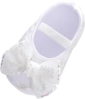 Baby Shoes Fashion Soft Sole Toddler Shoes Pearl Dress Flower Princess Shoes Toddler Shoes Fuzzy Slippers