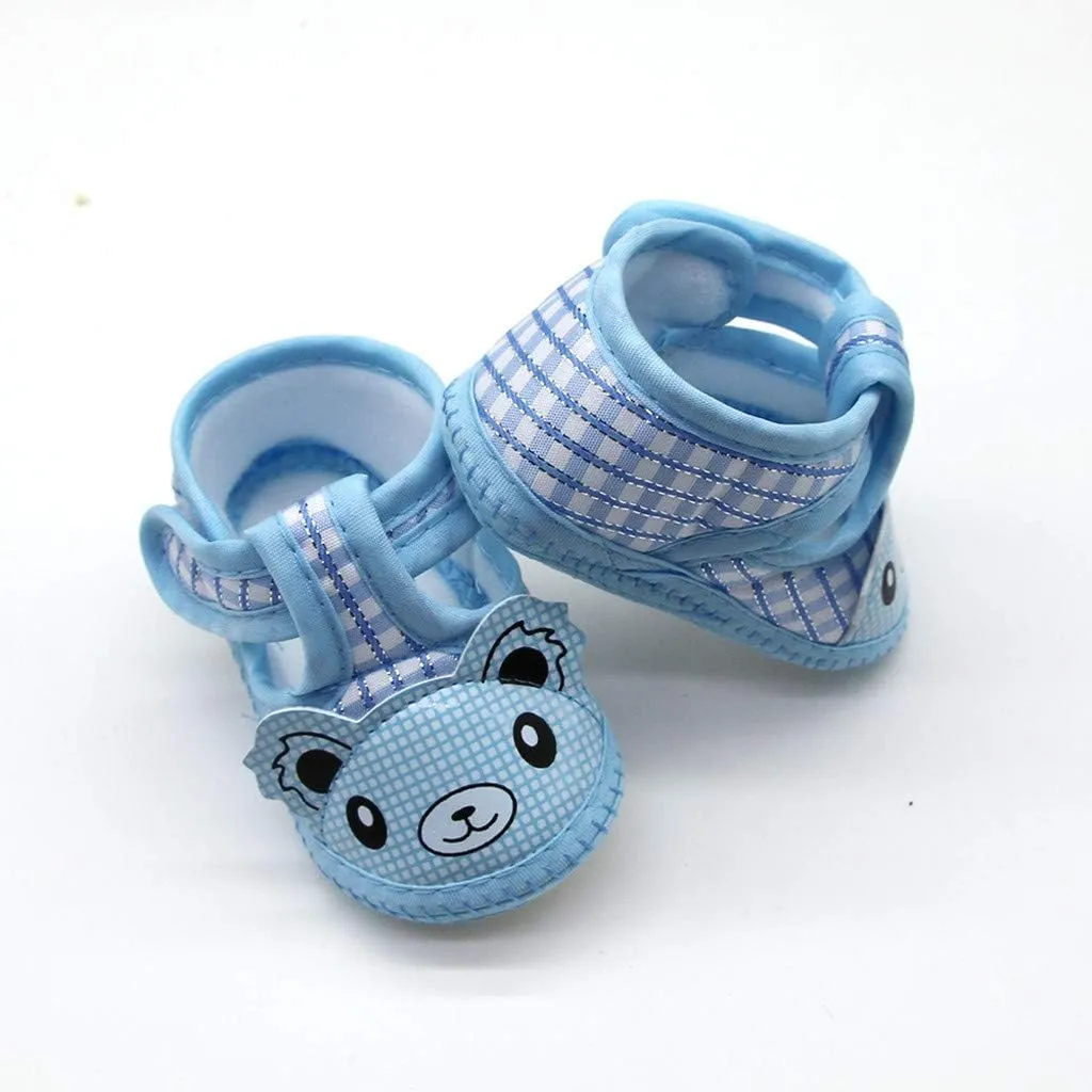 Baby Shoes Newborn Baby Girls Cartoon Prewalker Soft Sole Sandals Single Shoes House Shoes
