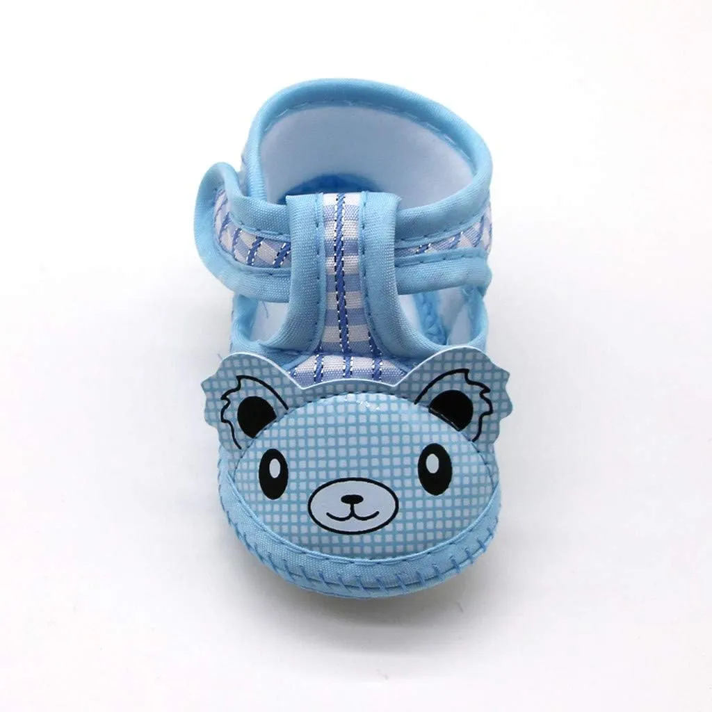 Baby Shoes Newborn Baby Girls Cartoon Prewalker Soft Sole Sandals Single Shoes House Shoes