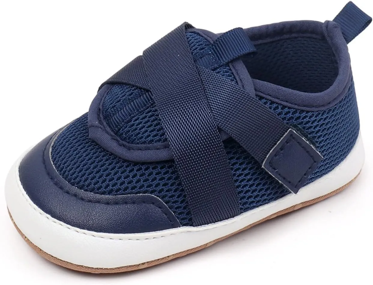 Baby Sneakers Girls Boys Lightweight Breathable Mesh First Walking Shoes Flat Bottom Footwear First Petite Baby Shoes